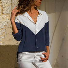 Load image into Gallery viewer, Aachoae Women Blouses 2020 Fashion Long Sleeve Turn Down Collar Office Shirt Blouse Shirt Casual Tops Plus Size Blusas Femininas