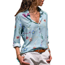 Load image into Gallery viewer, Aachoae Women Blouses 2020 Fashion Long Sleeve Turn Down Collar Office Shirt Blouse Shirt Casual Tops Plus Size Blusas Femininas