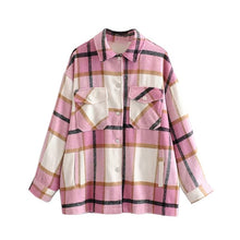 Load image into Gallery viewer, MostБет- women oversize woolen shirts
