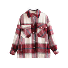 Load image into Gallery viewer, MostБет- women oversize woolen shirts
