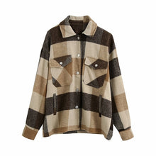 Load image into Gallery viewer, MostБет- women oversize woolen shirts
